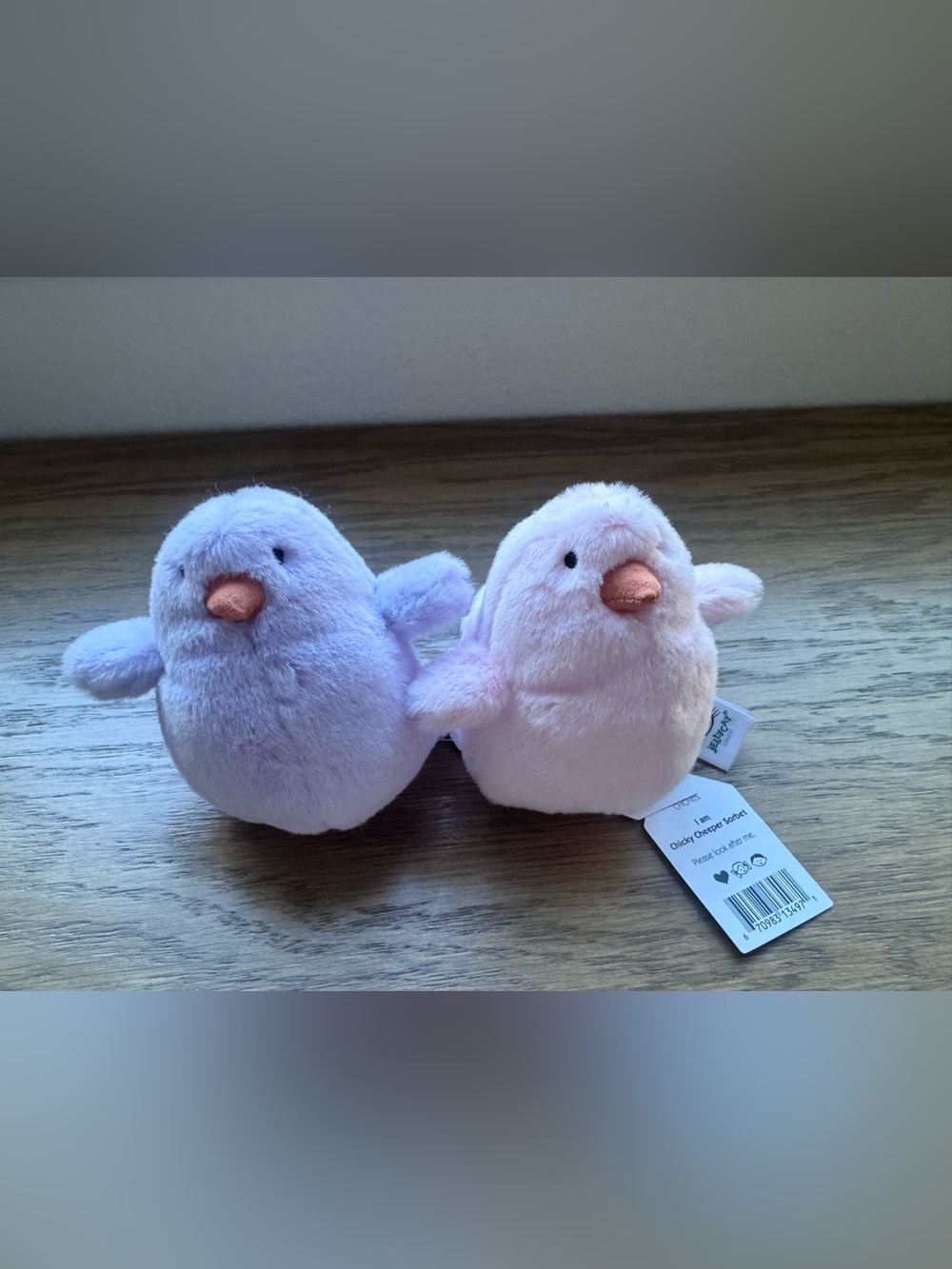 Jellycat Chicky Cheeper Pink + Purple